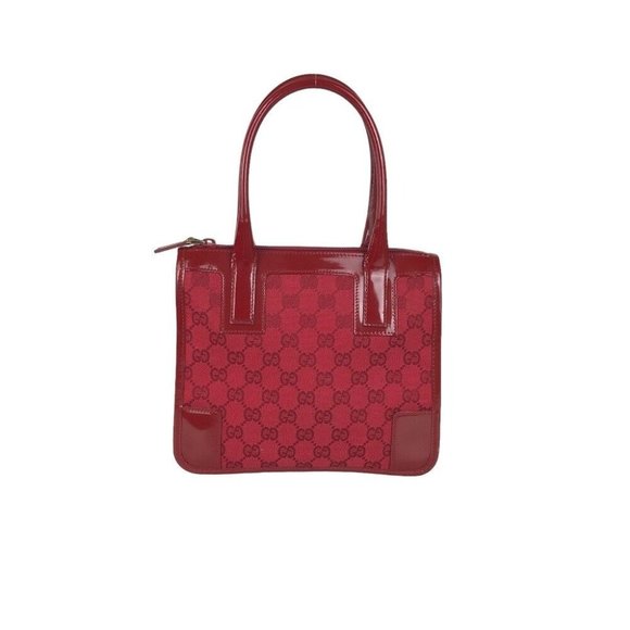 Gucci 1990's Tom Ford Red Guccissima Print Leather Satchel - Picture 1 of 10